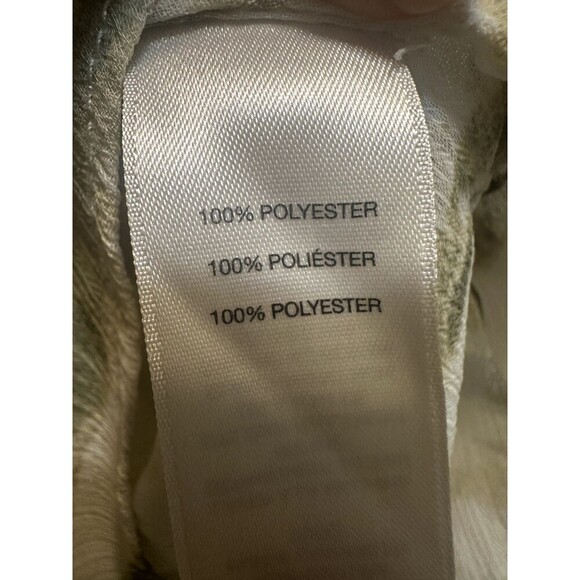 Chicos Womans Long Lined Sheer Top Size 2 Animal Print Office Beachy Vacation - Picture 4 of 12